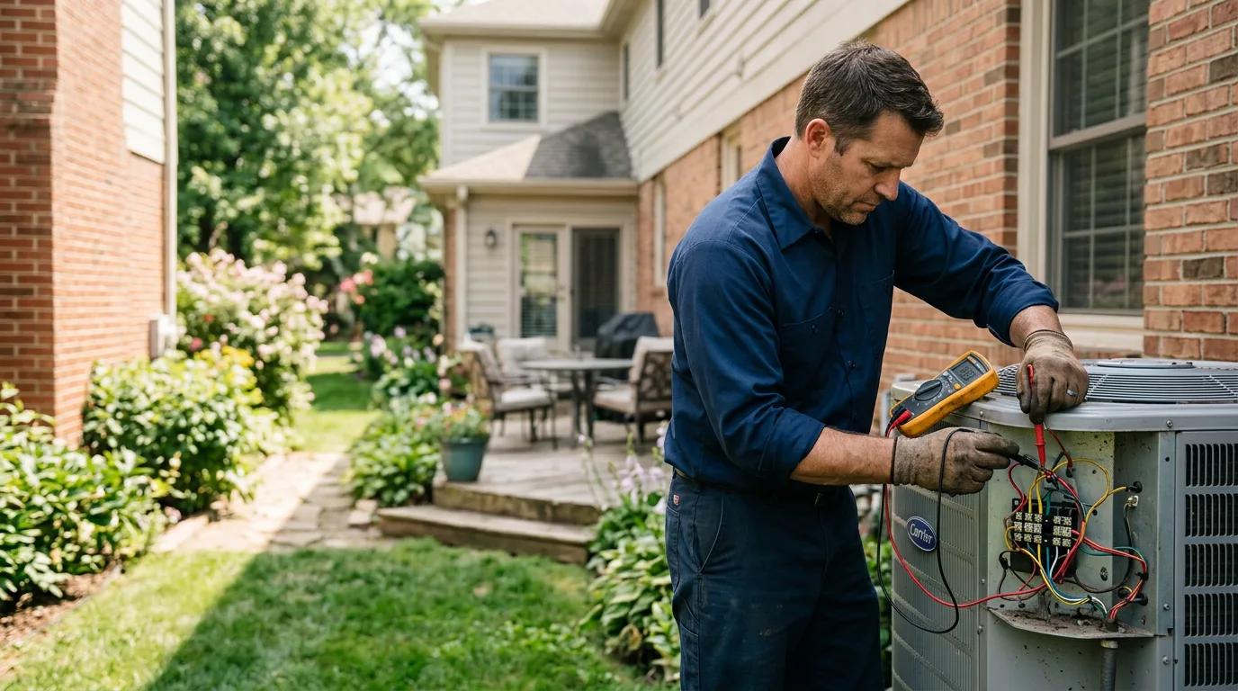 HVAC technician working near Malvern, PA